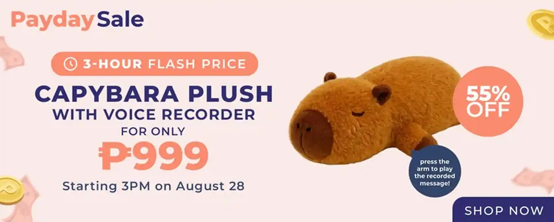 Potico LTO - Capybara Plush - Aug 28, 3pm