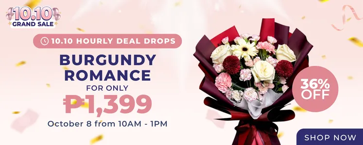 Flowerstore LTO - Burgundy Romance - Oct 8, 10AM