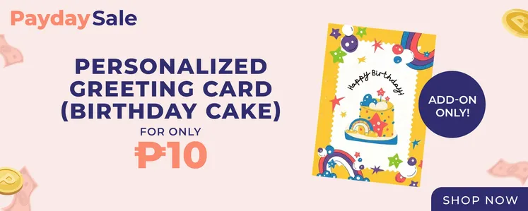 FS LTO - Personalized Greeting Card Birthday Cake Add On