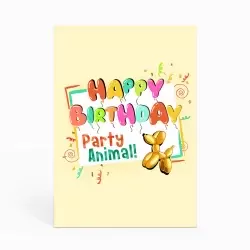Party Animal Birthday Greeting Card