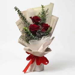 Lucent Blush (3 Ecuadorian Roses)