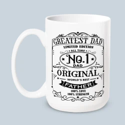 Number 1 Dad Vintage Mug