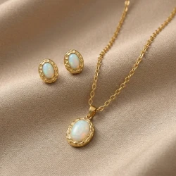 Pearl Necklace and Earring Bundle