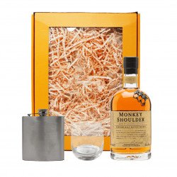 Monkey Shoulder Scotch Whisky Gift Set with Flask