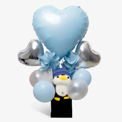 Penguin Plush Balloon Gift Bundle