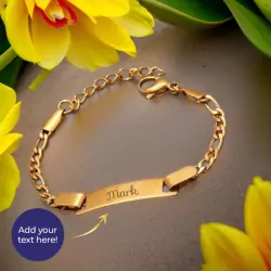 Personalized Adjustable Curved Bracelet