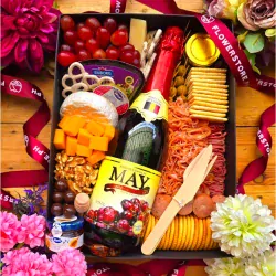 Large Graze Box with May Sparkling Wine