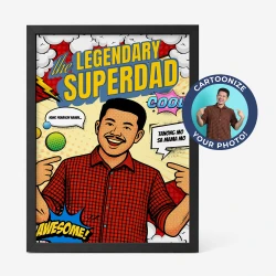 Superdad Komiks Personalized Poster