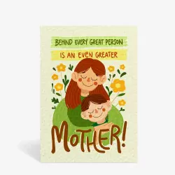 Great Mom Greeting Card.