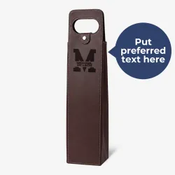 Custom Monogram Wine Bag