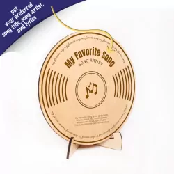 Personalized Wooden Vinyl Record