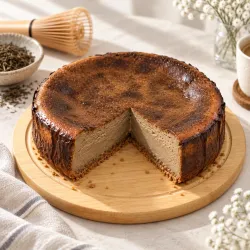 Hojicha Basque Cheesecake