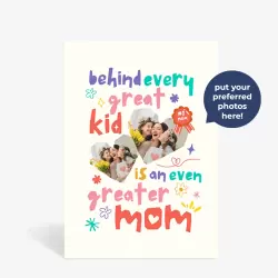 Personalized Great Mom Greeting Card