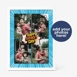 Comic Strip Dad Personalized Poster