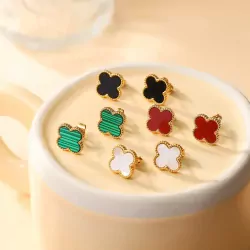 Fiore Four-Leaf Stud Earrings