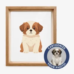 Clear Frame Cartoonized Portrait