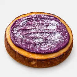 Ube Basque Cheesecakes