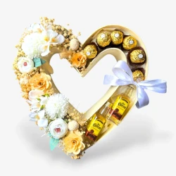 Ivory Luxe Heart
