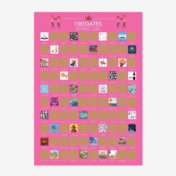 Date Ideas Scratch Off Poster