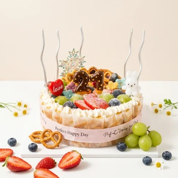 Sparkling Fruit Basque Cheesecake