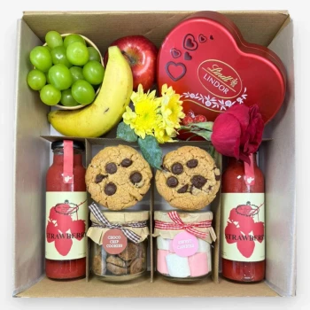 Good Morning Gourmet Box With Rose