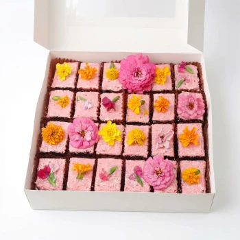 Berry Bloom Cream Cheese Brownies
