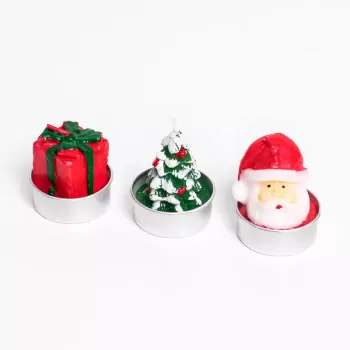 Mini Christmas Candle Set