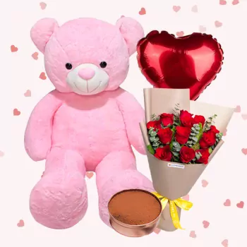 Giant Pink Teddy Super Bundle
