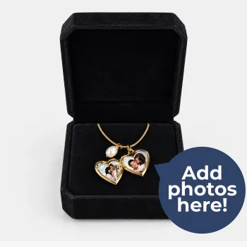 Heart Photo Locket Necklace
