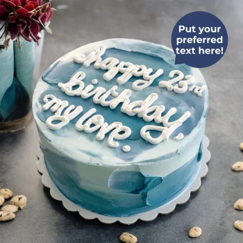Oceanic Ombre Message Cake