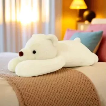 Polar Bear Plush with Voice Recorder