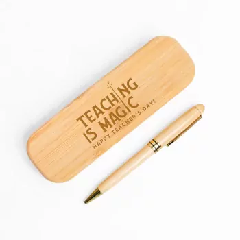 Teacher's Wooden Pen Case