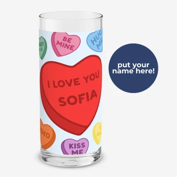 Sweethearts Cylinder Vase.