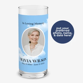 Memorial Cylinder Vase.