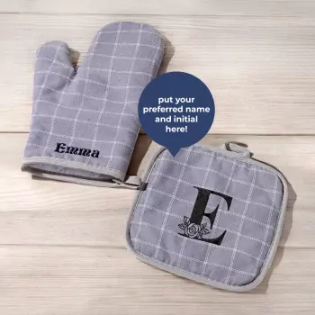 Personalized Oven Mitt & Potholder