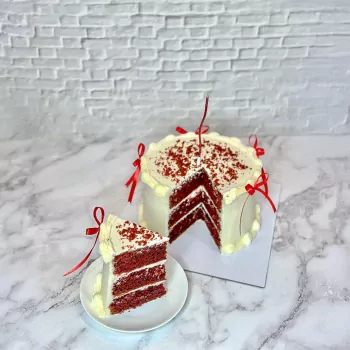 Crimson Frost Cake