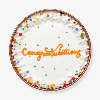 Congratulations Cake in Can.
