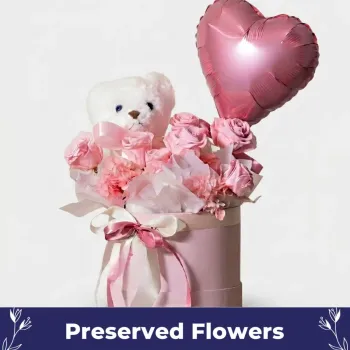 Blooming Petals WIth Mini Teddy