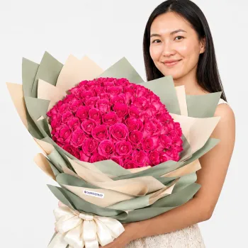 Blush Symphony (100 Pink Roses)