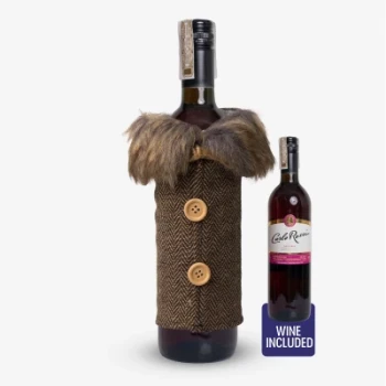 The Christmas Wine Bottle Cover