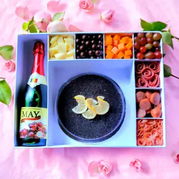 Festive Graze Box with May's Sparkling Juice