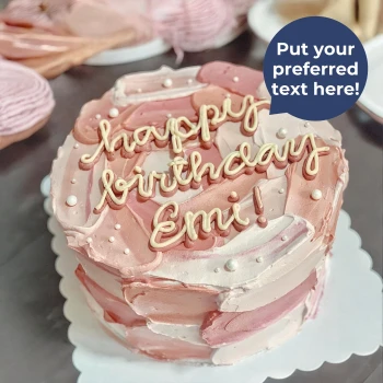 Pink Palette Message Cake