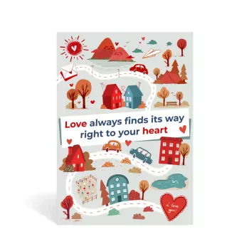 Heart's Journey Greeting Card