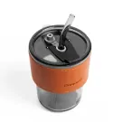 Glass Cup with Straw - default