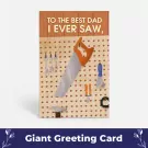 To the Best Dad Giant Card - Standard