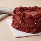 Ruby Red Heart Cake - Standard