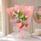 Blushing Charm Tulips (3 Stems)