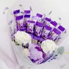 XOXO, Mauve Chocolate Bouquet - standard