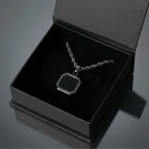 Farris Black Square Chain Necklace - Standard