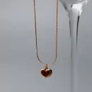 Renee Red Heart Necklace - default